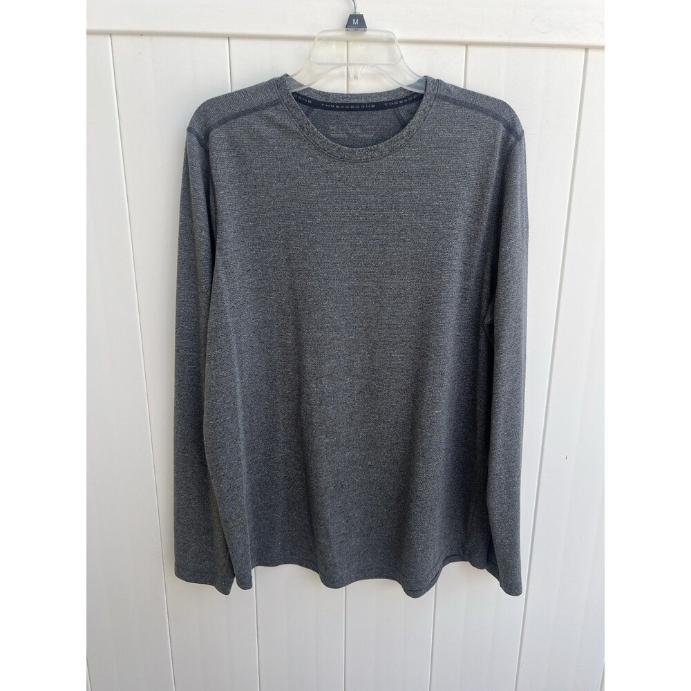 Under Armour Mens Large Long Sleeves Gray Threadborne